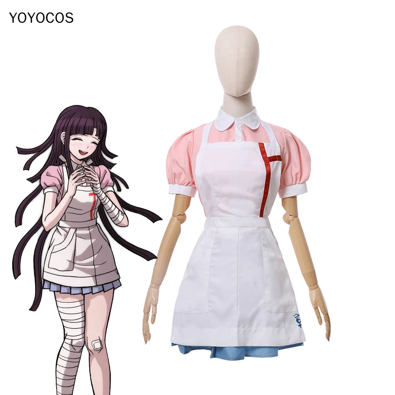 YOYOCOS Danganronpa Dangan Ronpa 2 Mikan Tsumiki костюм для костюмированной вечеринки на Хеллоуин