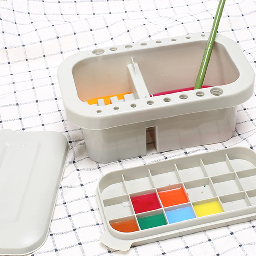 

1 Set Brush Washing Bucket Multifunction Plastic Wash Pen Portable Art Supplies Brushes Washing Tool for Drawing Painting