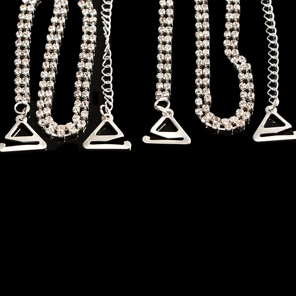 1 пара новинка посеребренные металлические сексуальные бретели для бюстгальтера