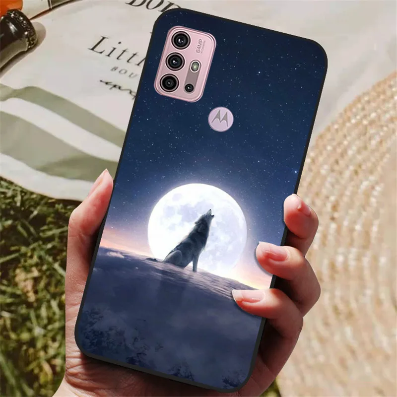 for moto g30 case 2021 wolf cartoon soft silicone back cover for motorola moto g30 6 5 phone cases for moto g 30 fundas coque free global shipping