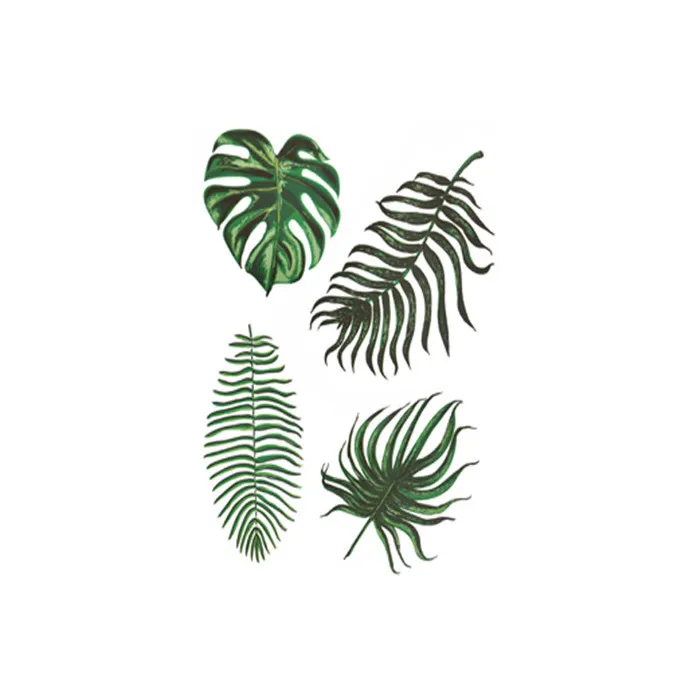 Ins стиль зеленый лист стикер на стену для комнаты гостиной украшения обои дома