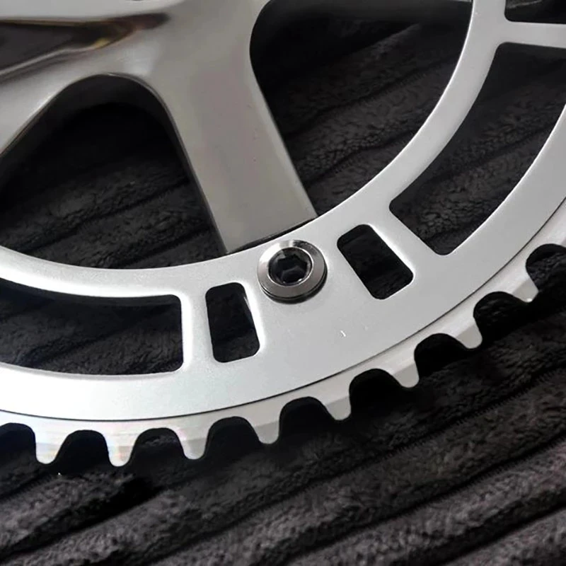 Квадратный велосипедный кривошипный комплект Fixie с отверстием односкоростная