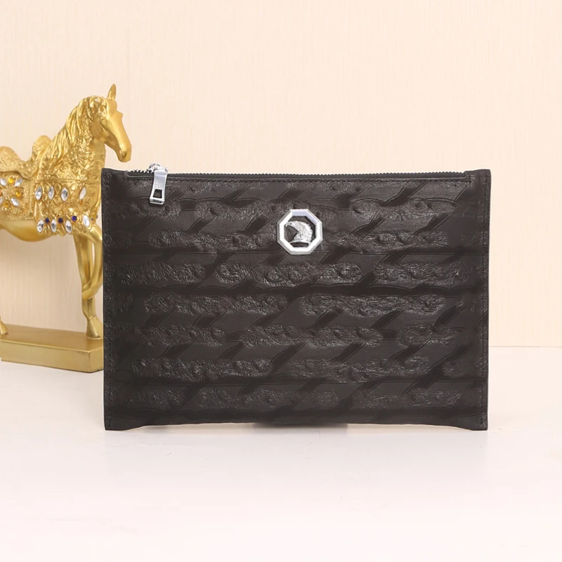 

Kaisiludi New leather man bag ostrich skin large-capacity man's envelope bag fashion handbag trend