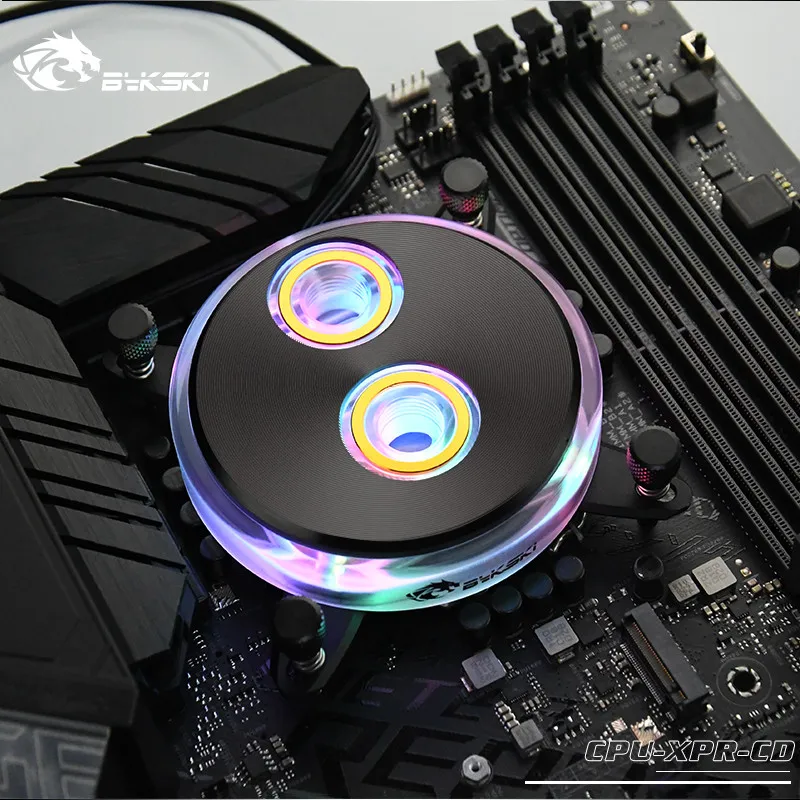 Радиатор водяного блока процессора BYKSKI для AMD Ryzen7/5/3 AM4 /AM3 + AM2 +/AM2/FM2 FM2/FM1 INTEL LGA11X LGA2011X