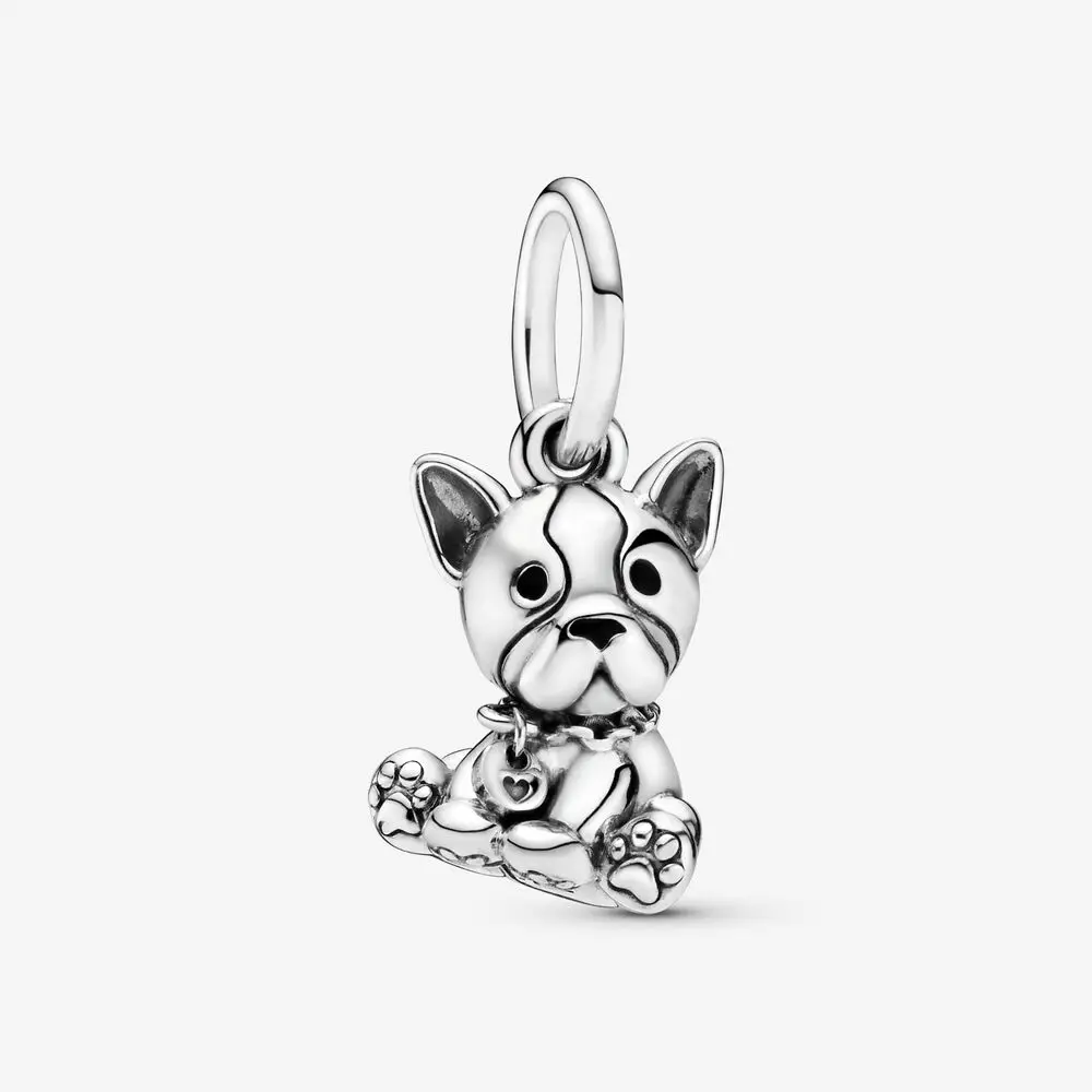 2021 100% 925 Sterling Silver Bulldog Puppy Dog Dangle Charm fit Original Pandora Bracelets Jewelry Lady Gift | Украшения и