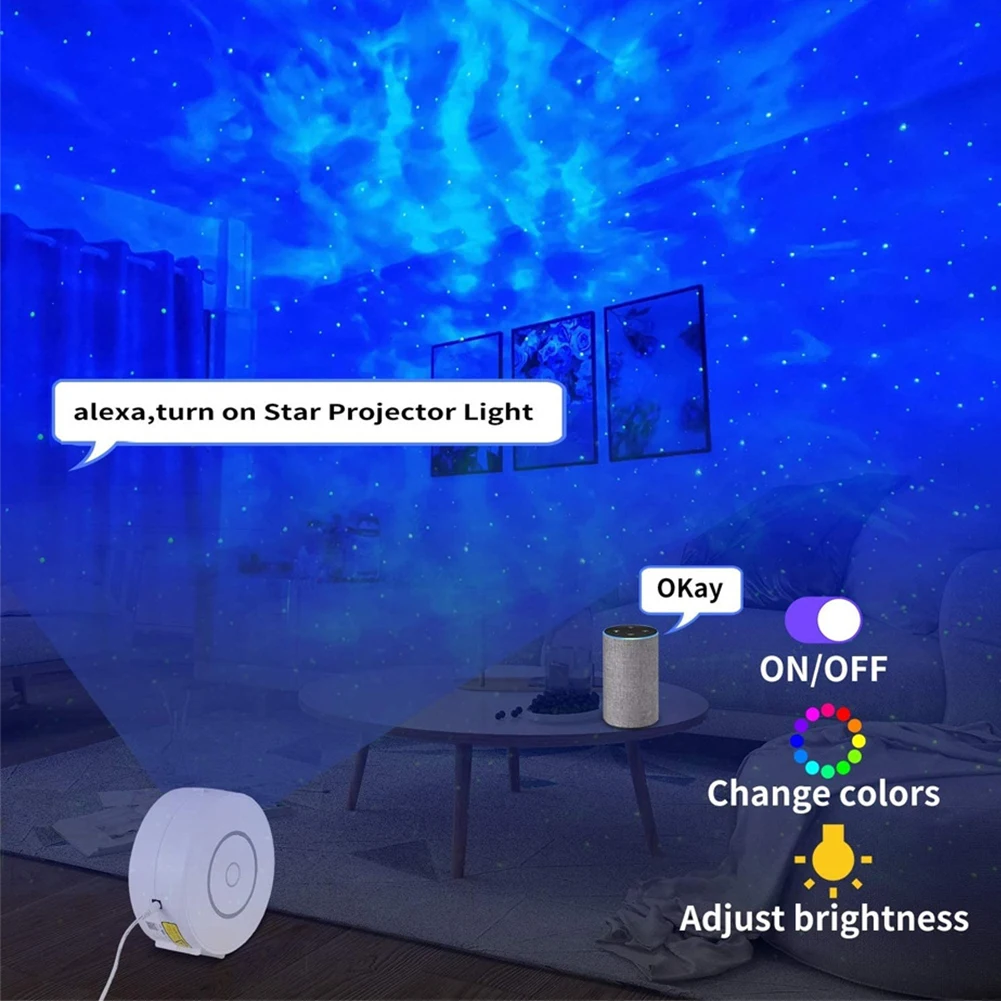 

Star Projector Remote Control Nebula Cloud Night Lamp Projector for Home Party Decoration