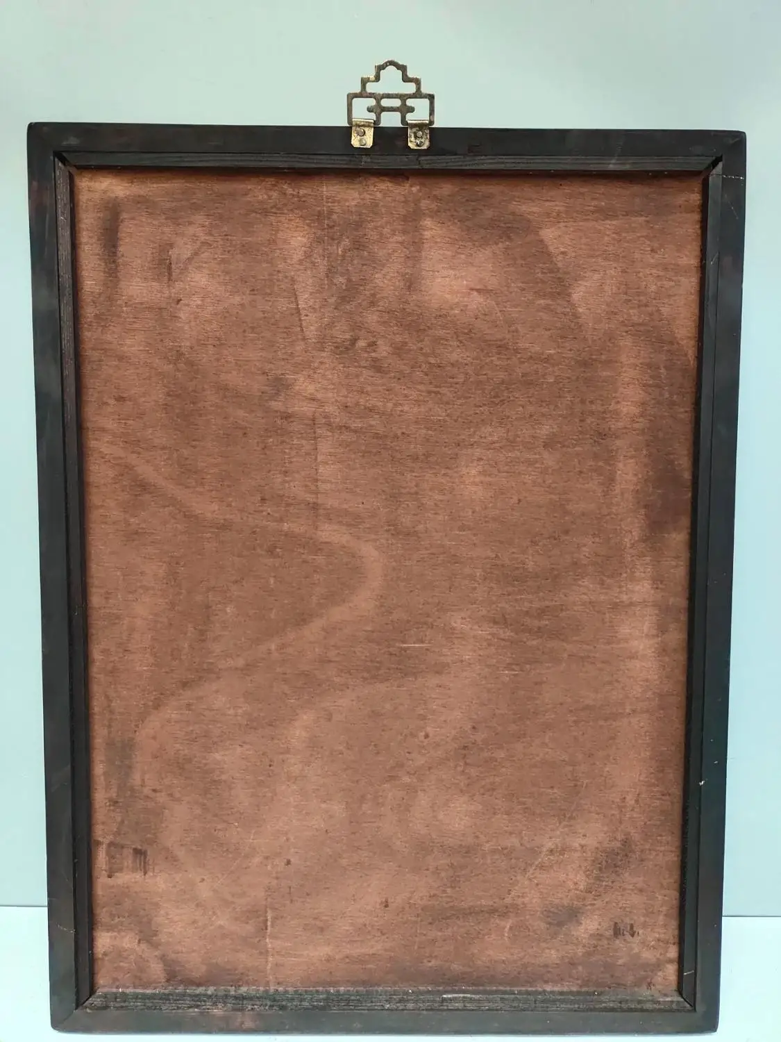 

29" Tibet Buddhism Temple Old Mahogany Photo Frame Thangka Painted Big backlit Shakyamuni Buddha Hanging pictures Thangka