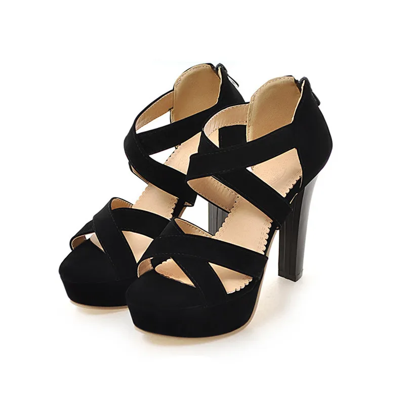 Туфли на высоком тонком каблуке 10 см плоском квадратном Женские сандалии