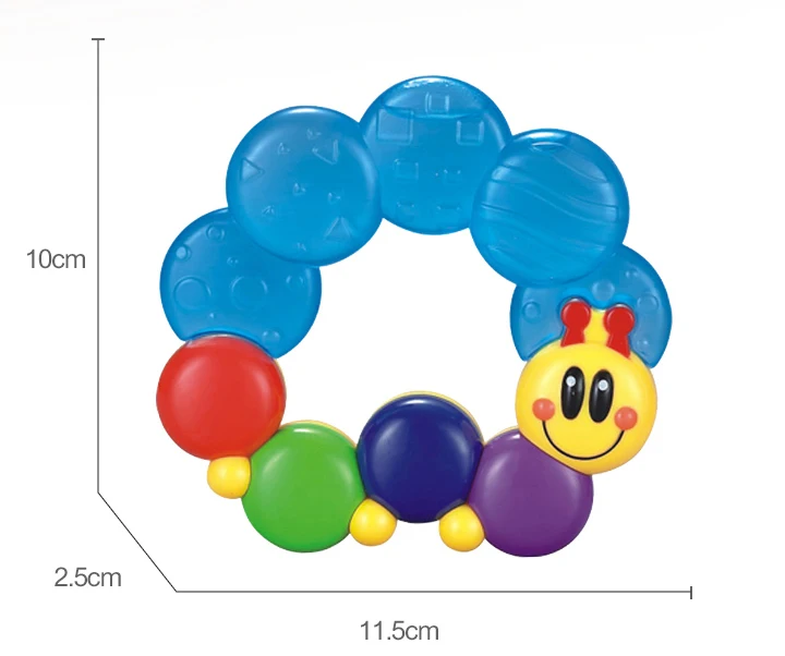 HOLA TOYS 306D детский первый успокаивающий Прорезыватель для зубов, Детские Силиконовые сглаживающие прорезыватели, игрушки для детей, подарок