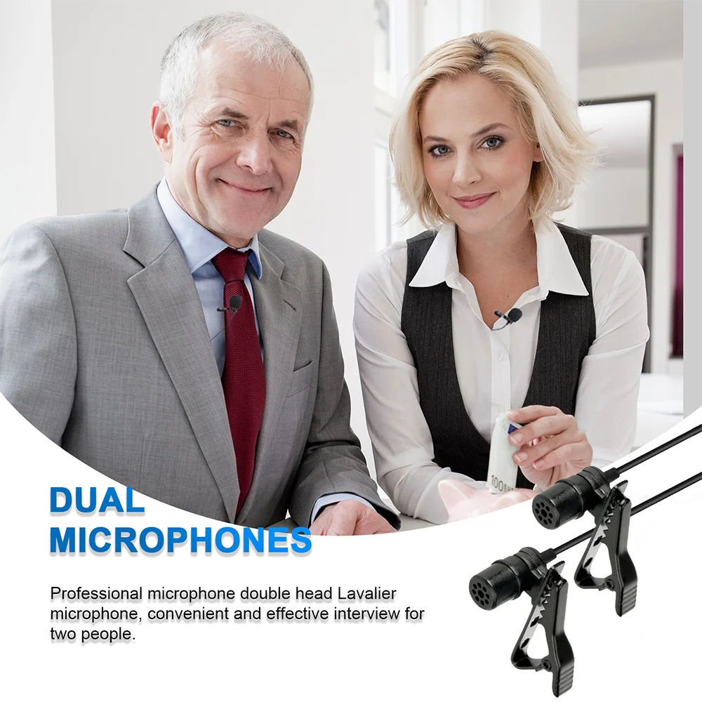 Микрофоны Saramonic LavMicro U1C цифровой петличный микрофон с двумя головками и лацканами