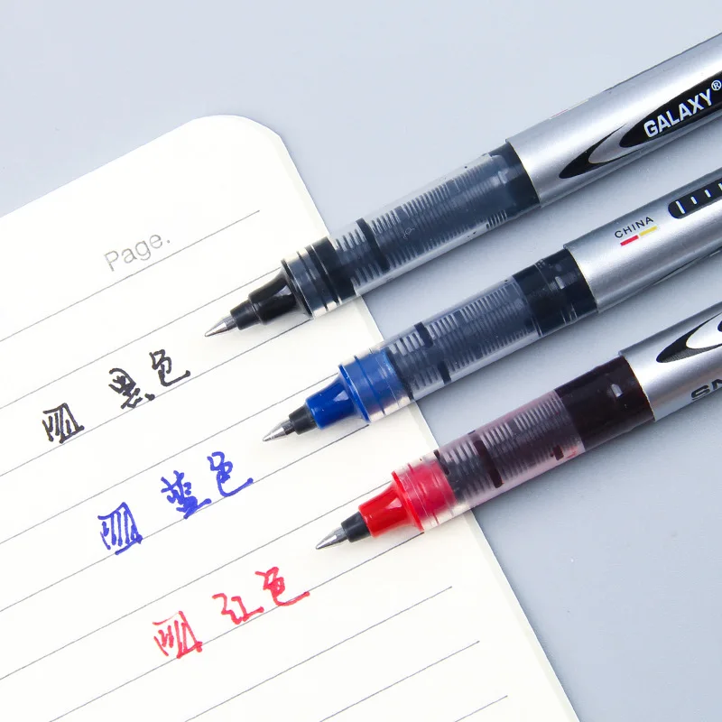 Ручка шариковая прямая в виде пули нейтральная ручка из черного углеродного