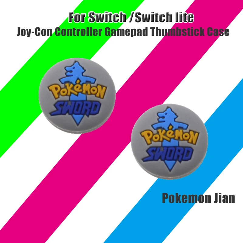 pokemon jian Чехол для джойстика, джойстик для джойстика, ручка для Pokemon Pocket Monster, игровой переключатель, переключатель NS Joy-Con, джойстик для геймпада, чехол для джойстика - Цвет: pokemon jian