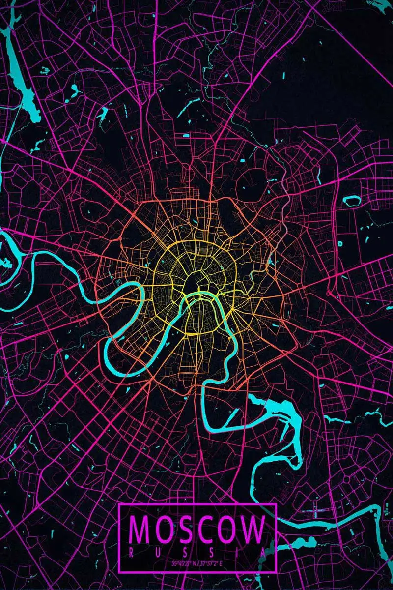

Карта Москвы неоновая Оловянная вывеска настенный Декор Ретро винтажная металлическая вывеска неоновая вывеска для мужчин пещера кафе Паб...
