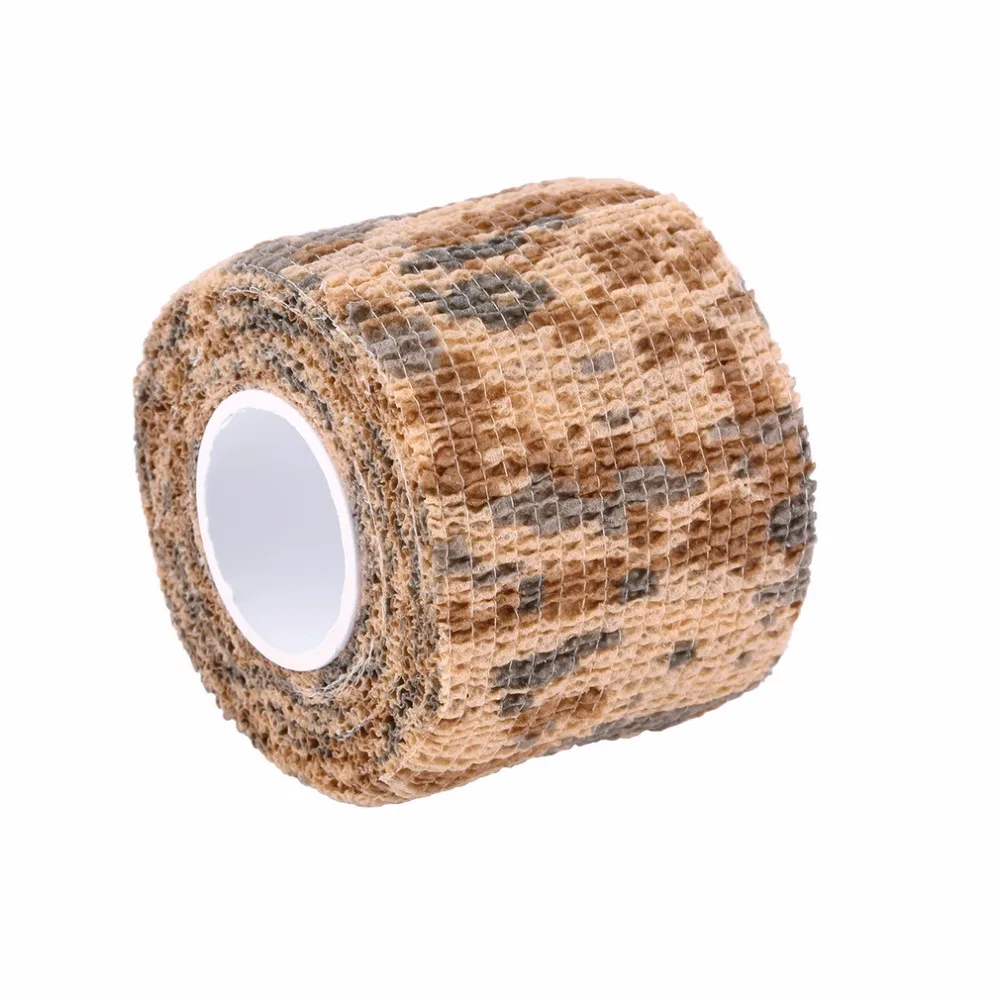 

Elastic Camouflage Wrap Tape Bandage Waterproof Outdoor Hunt Camping Stealth Camo Military Airsoft Paintball Stretch Bandage