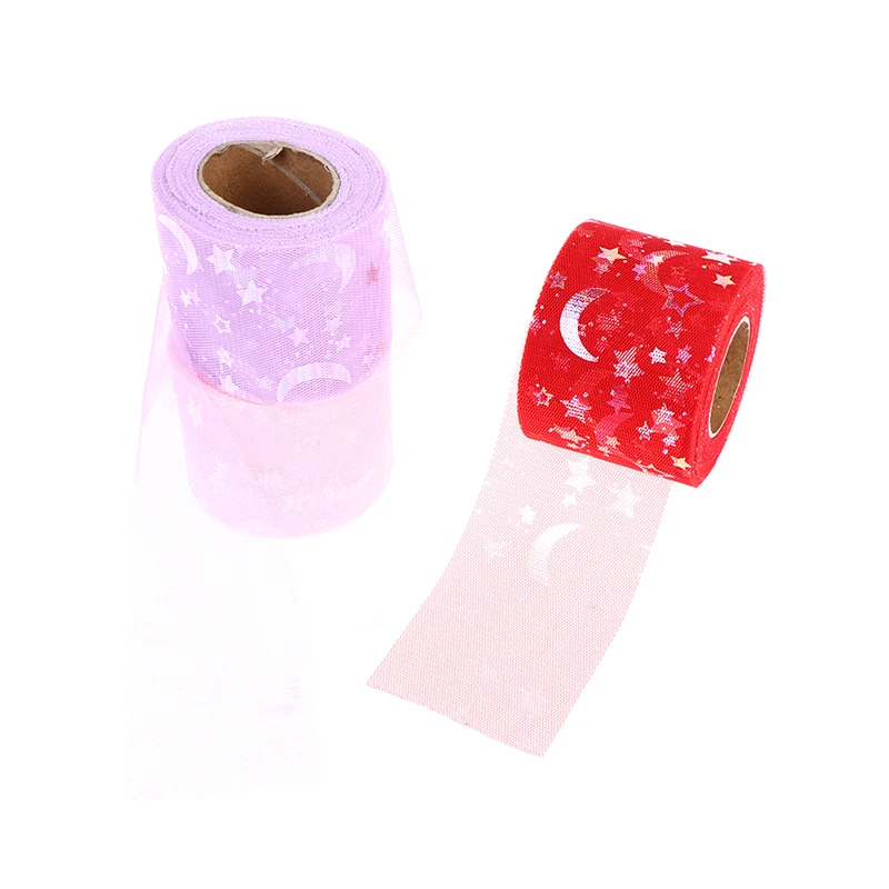 25 ярдов 60 мм блестящая Звезда красивая и интересная Блестящая лента материал