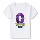 Детская Модальная футболка с покемонами Gengar Number 1-9, футболка с принтом, подарки на день рождения для детей, костюмы для мальчиков и девочек, топы для малышей