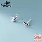 Серебряные серьги-гвоздики trustdave из серебра 925 пробы, Изящные Ювелирные украшения с дельфином для дочери и женщин, оптовая продажа, Прямая поставка DB533