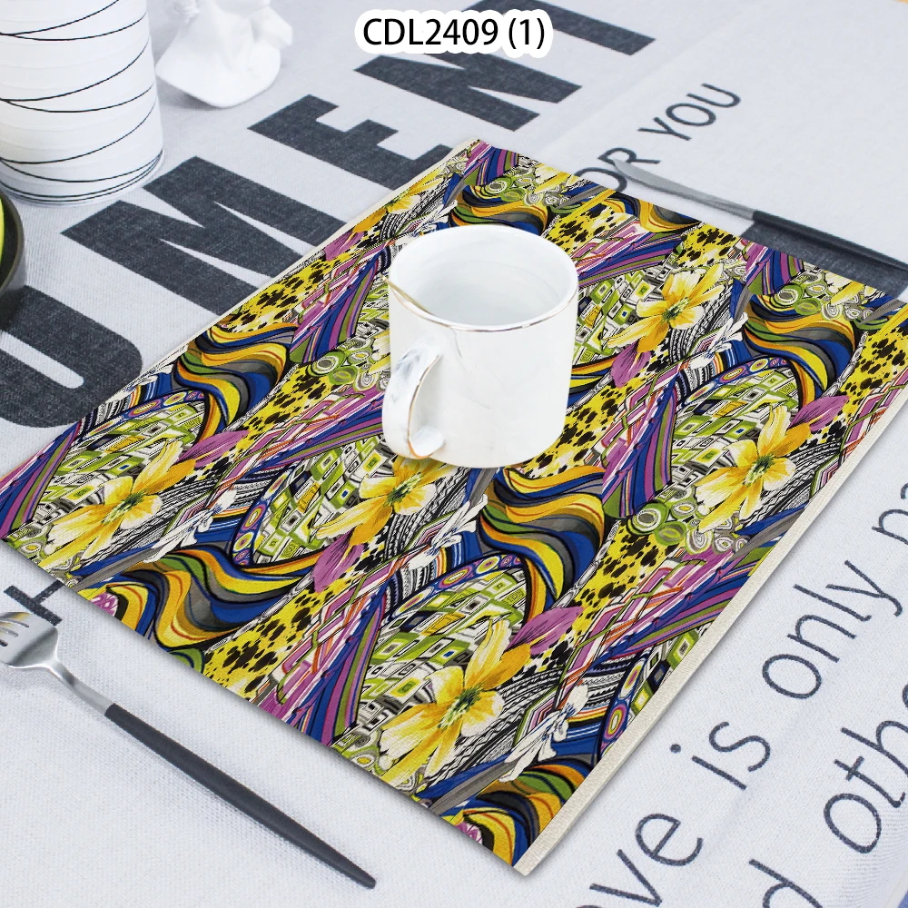 

1 Piece Of Flower Vegetation Pattern Bush Calico Towel Cloth Home Decoration Table Mat Cloth Tea Towel Coaster 42*32 Servilletas