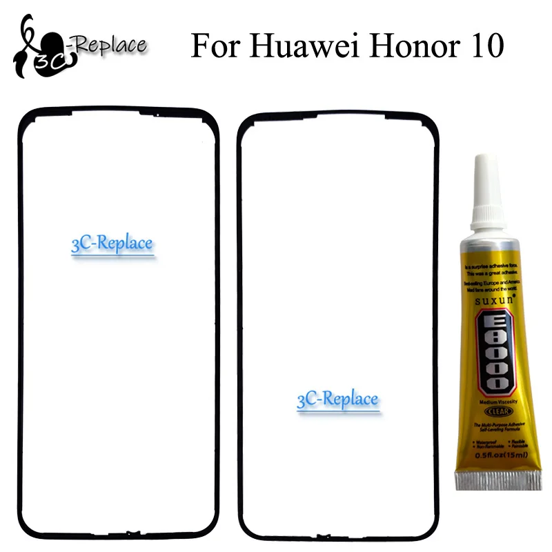 Для huawei honor 10 honor 10 COL-L29 COL-AL00 COL-AL10 спереди Корпус шасси пластина ЖК-дисплей рамка дисплея рамка лицевой панели с клеем
