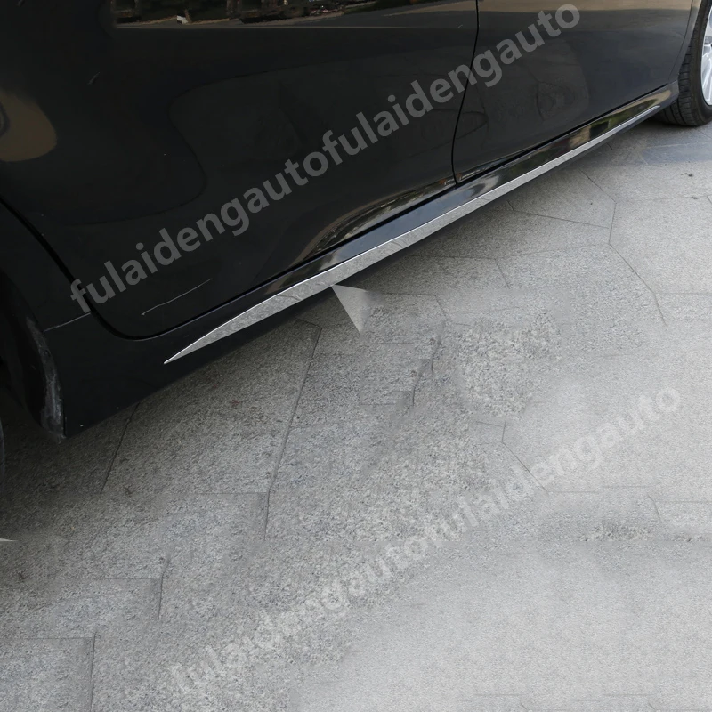 2 шт. накладки на боковую юбку из нержавеющей стали для Toyota Camry 2018 2020|Хромирование|