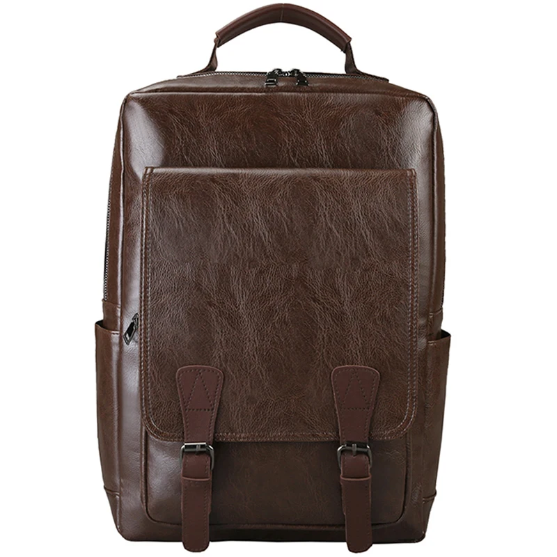 Рюкзак из искусственной кожи в английском стиле для женщин и мужчин ранец на