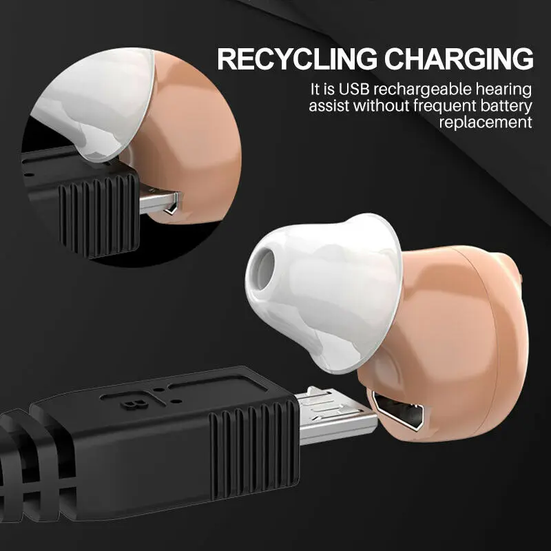 Американский перезаряжаемый Невидимый цифровой слуховой аппарат усилитель