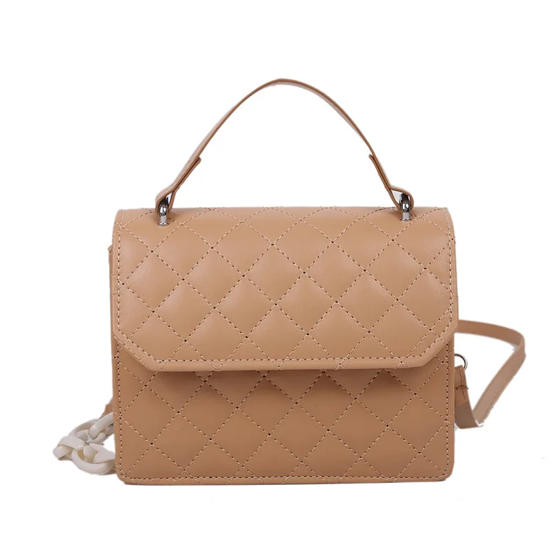 

Women's Bag Diamond Plaid Chain Quilted Bag Handbag -Style Shoulder Messenger Bag All-Match Small Square Bags For Women