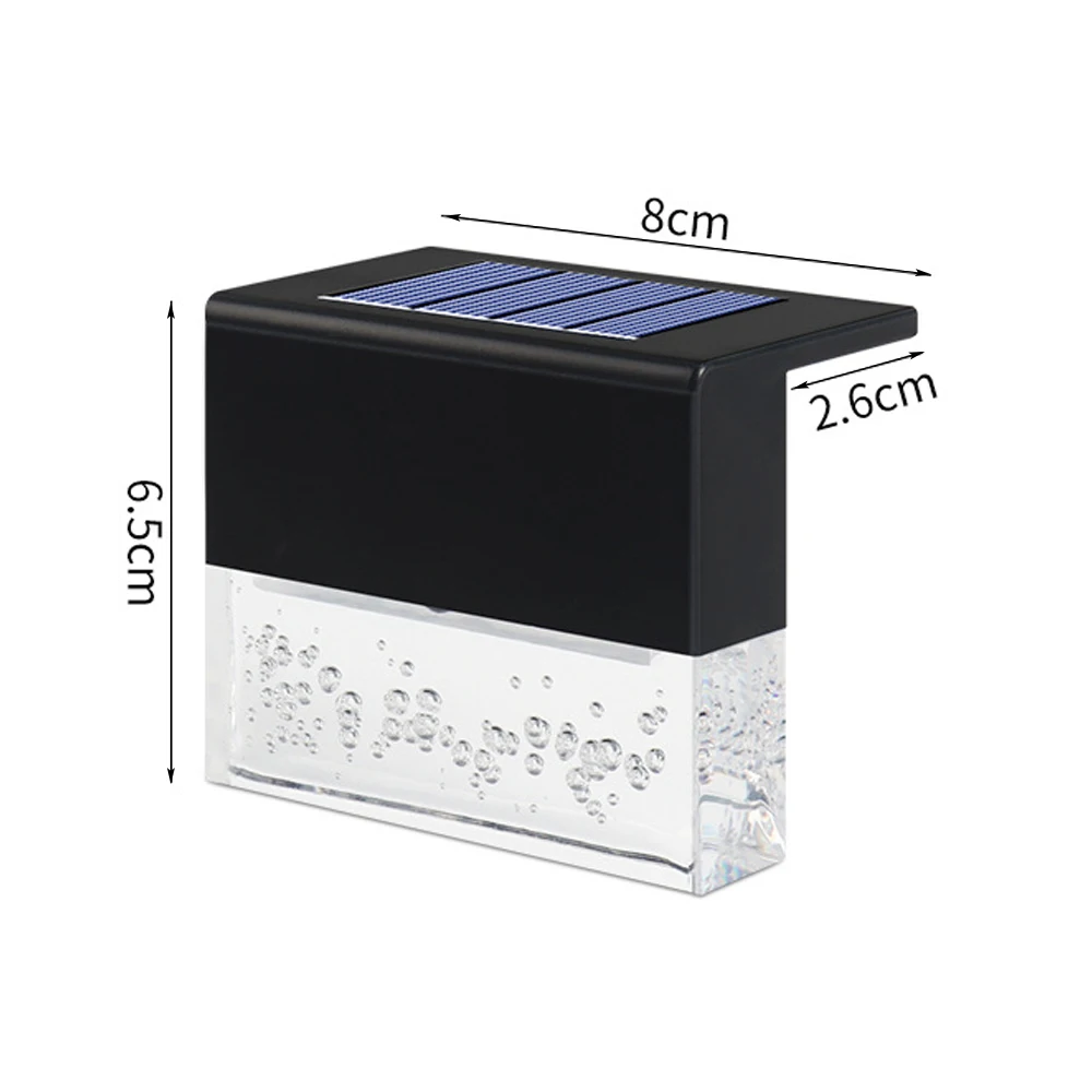 

LED Solar Light Outdoor Deck Light Solar Power Waterproof RGB+Warmwhite Guardrail Stair Fence Light Garden Step Corridor Lamp