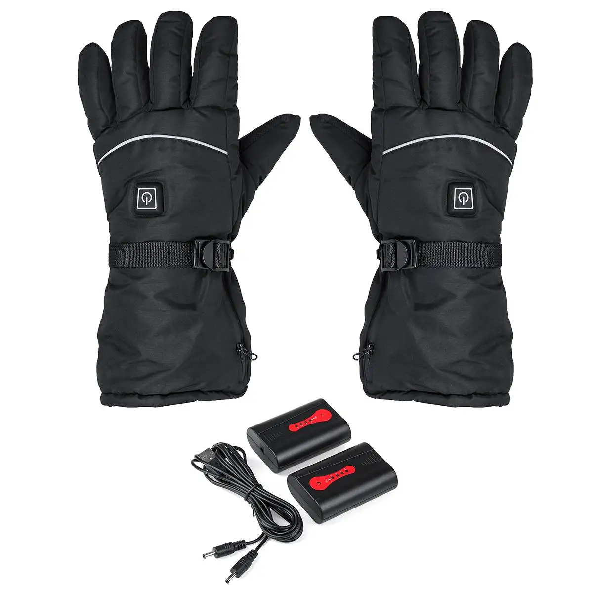 

Electric Heated Gloves with 4400mAh Lithium Batteries Adjustable Gloves for Skiing Hiking Climbing Driving Cold Weather