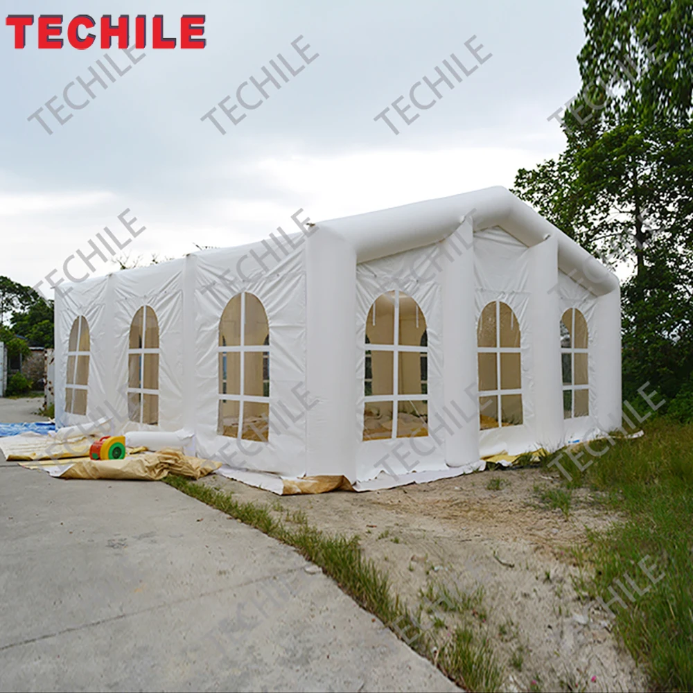 Бесплатная доставка верхняя одежда белая надувные свадебные вечерние палатка