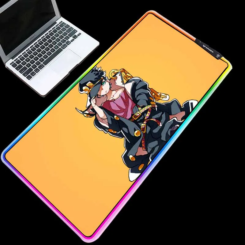 

Mairuige RGB Computer Gaming Mouse Pad Large Size LED Cold Light USB Link Boy Kid Jotaro Thickened High Quality Keyboard Mat