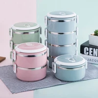 1 4 layer stainless steel lunch box for kids adult food container storage thermal insulation bento boxes for kitchen lunchbox