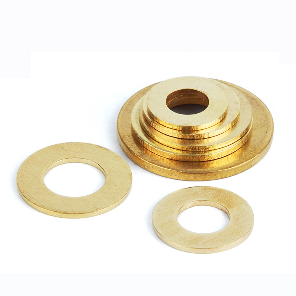 2-100pcs GB97 DIN125 Solid Brass Flat Washer Plain Gasket Pad Seal Ring M2 M2.5 M3 M4 M5 M6 M8 M10 M12 M14 M16 M18 M20 | Обустройство