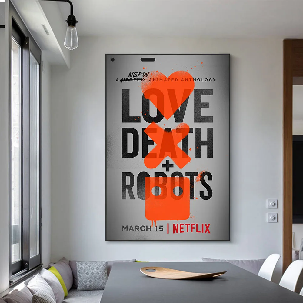 Постер для ТВ сериала Love Death And Robot Hd печать холст картина украшение гостиной и