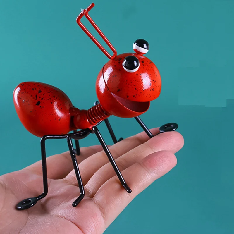 

Metal Ant Figurine Insect Statue Outdoor Garden Lawn Yard Decor Home Ornament Mini DIY Bonsai Landscape Model