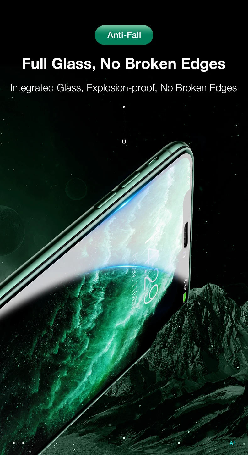 HOCO полное покрытие закаленное стекло для iPhone X Xs на iPhone 11 Pro Max защита экрана 3D Защитное стекло для iPhone XR Xs Max 10