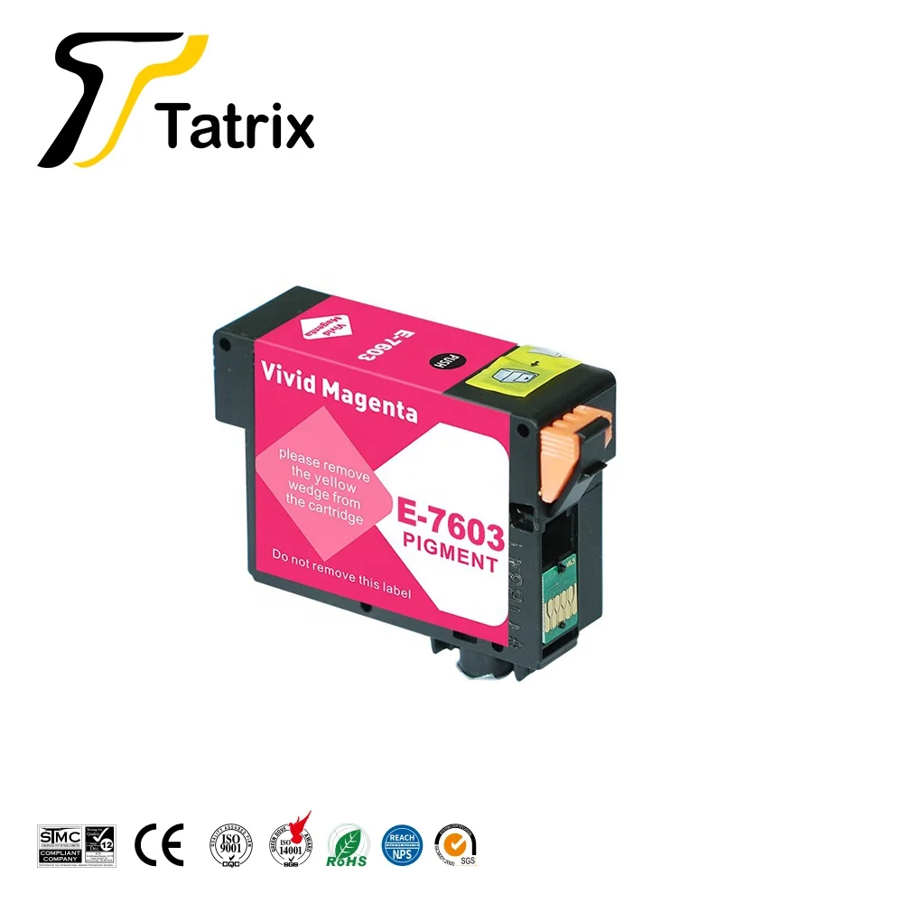Совместимый чернильный картридж Tatrix для Epson T7601 T7602 T7603 T7604 T7605 T7606 T7607 T7608 T7609