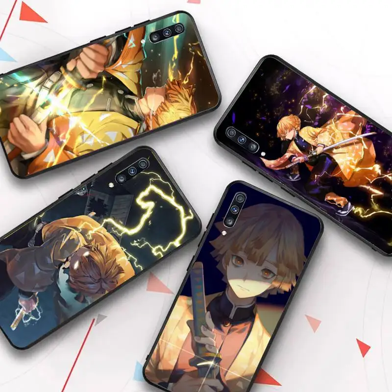 

Demon Slayer Agatsuma Zenitsu Phone Case for Samsung Galaxy A 51 30s a71 Soft Cover for A21s A70 10 A30
