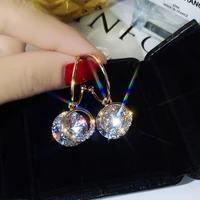 2022 new trendy metal classic round earrings for women circle dangle earrings geometric earrings exquisite female jewelry gift