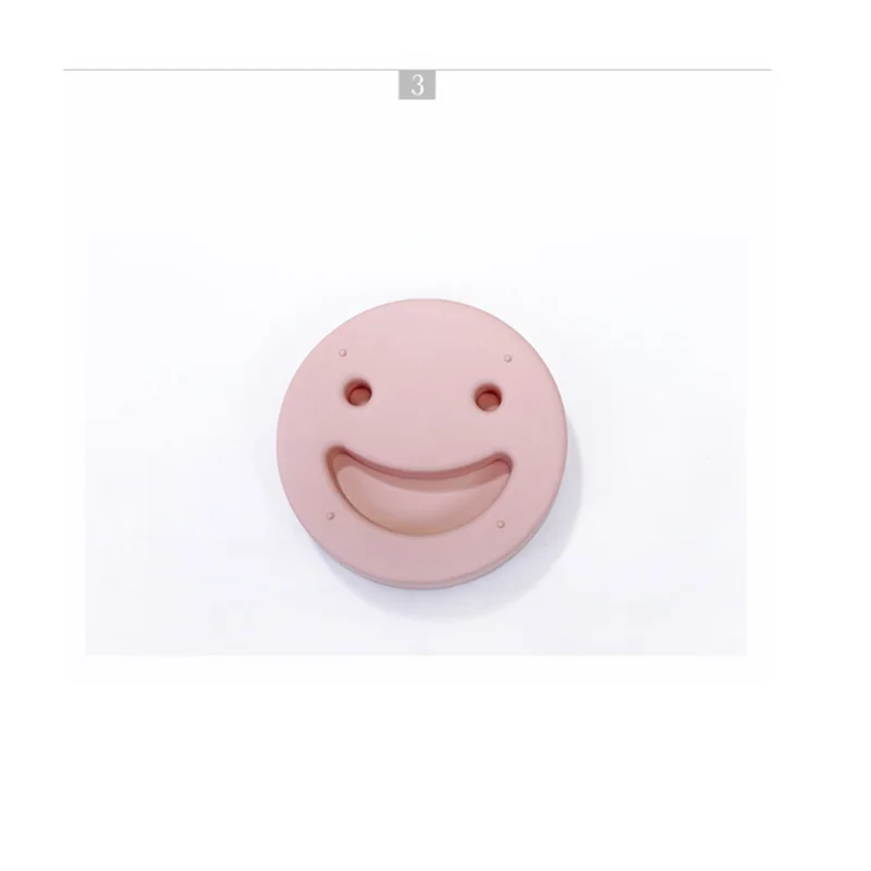 2pcs soap box with double layer structure bathroom decor supplies cartoon smile face style for drip holde |