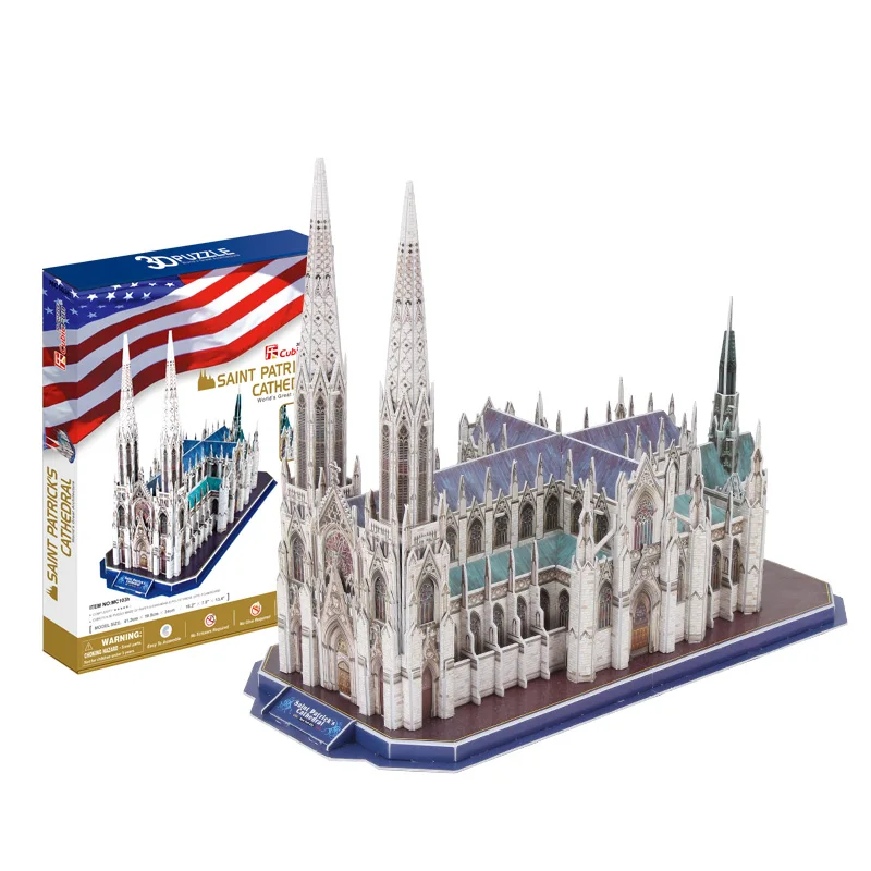 

Children 3d Puzzle Set Model Building Paper Personalized Jigsaw Puzzle Landscape Rompecabezas Para Adultos Child Toys OO50PT