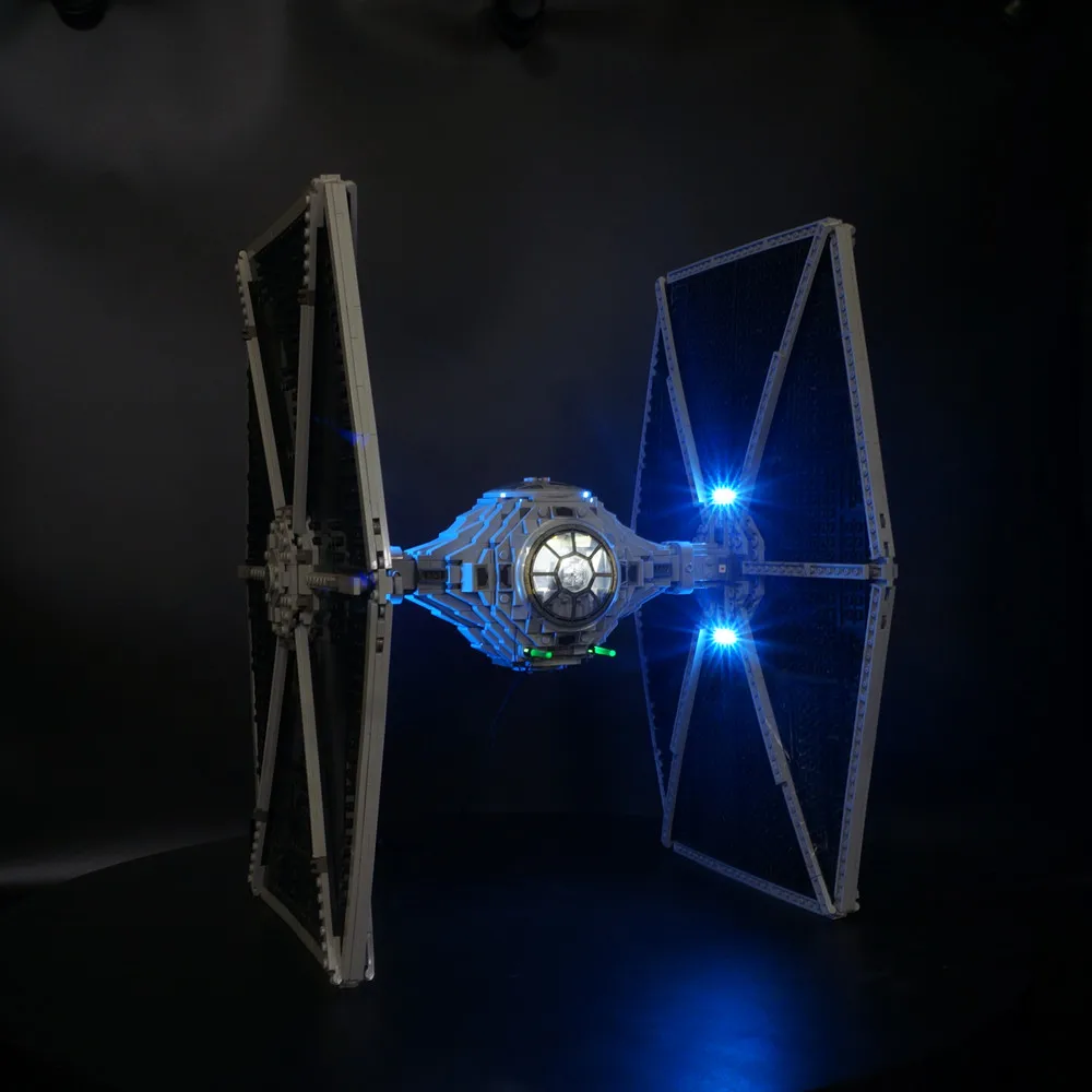 Набор со светодиодной подсветкой 75095 UCS TIE Fighter Звездные наборы строительные блоки