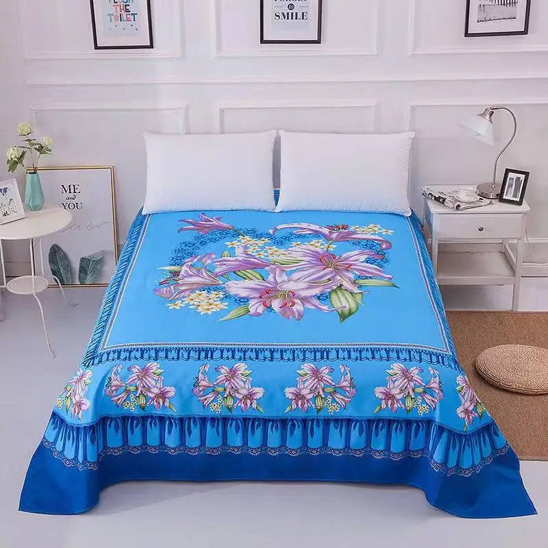 1 шт. мягкая свадебная простыня с цветочным рисунком 245x245 см | Дом и сад