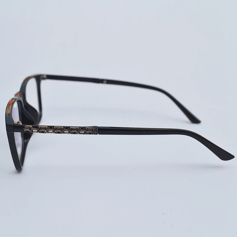 Мужские прямоугольные очки для близорукости -1 0 ~-6 с желтыми пружинными петлями