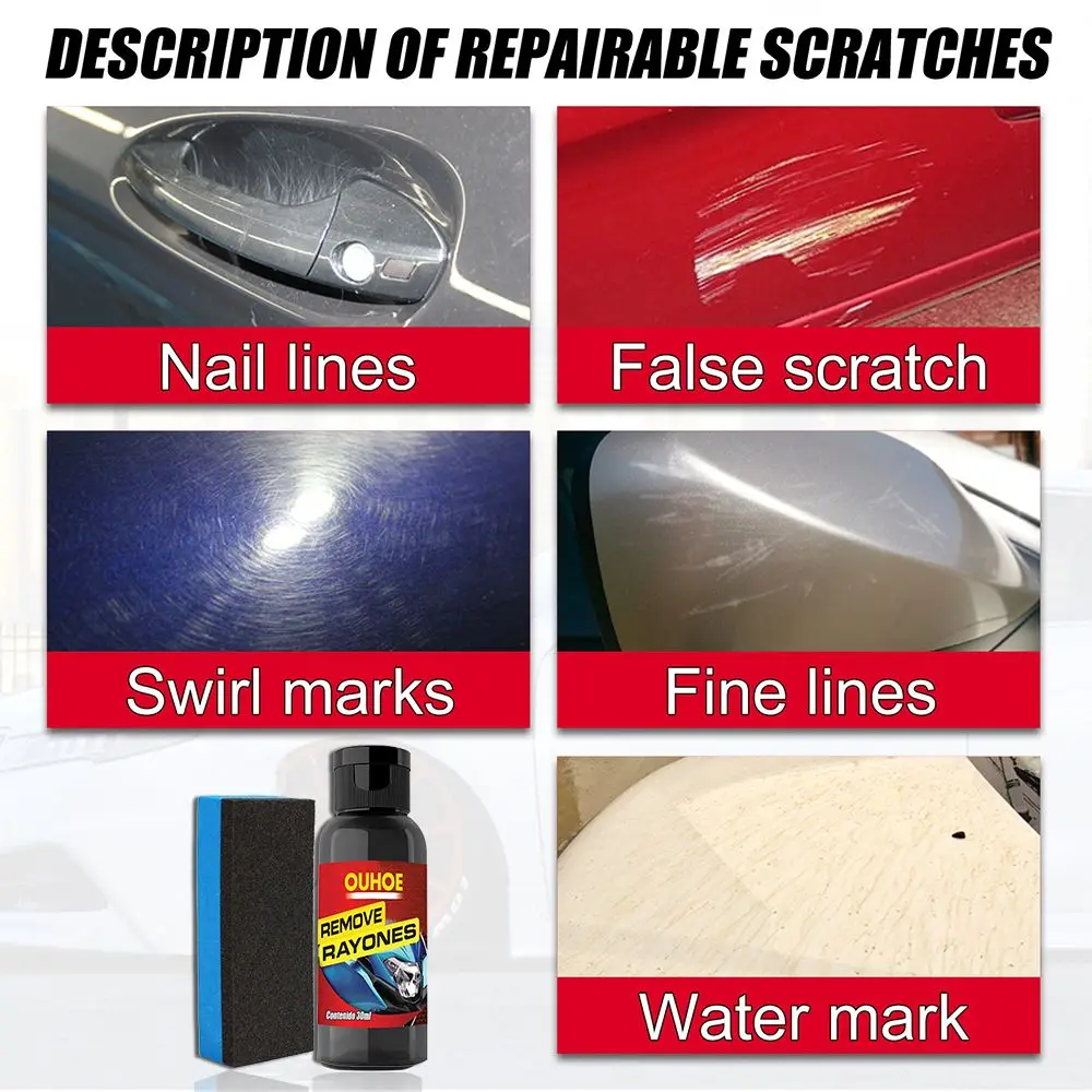 Универсальное средство для удаления царапин и воска 30 мл | Спорт развлечения