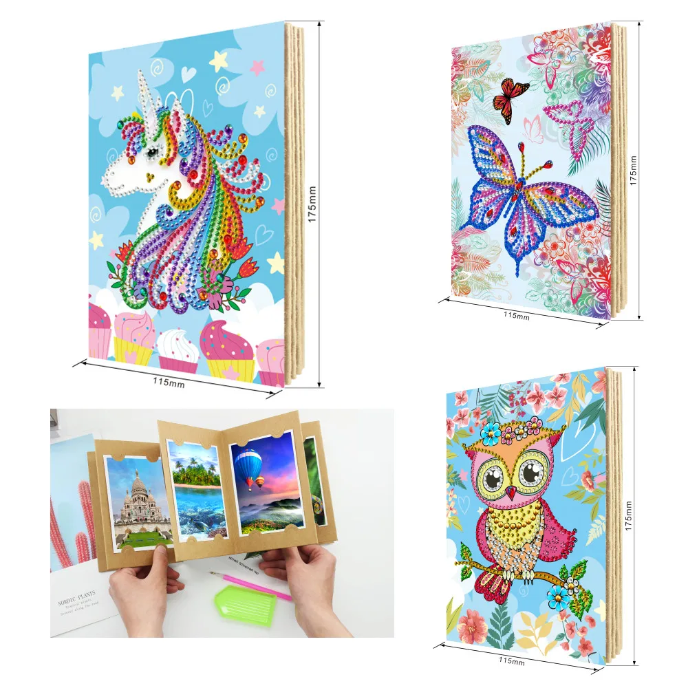 

3D diy Special Shaped Diamond Painting Photo album Diamond Embroidery Mosaic Christmas Cards Postcards Birthday Anniversary Gift