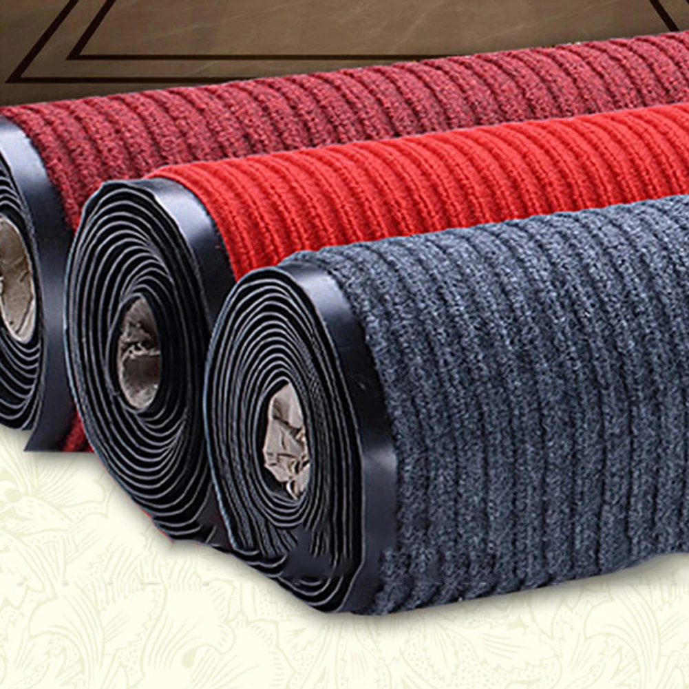 

Striped Non-slip Water Absorption Entrance Door Hallway Mat Carpet Floor Rug