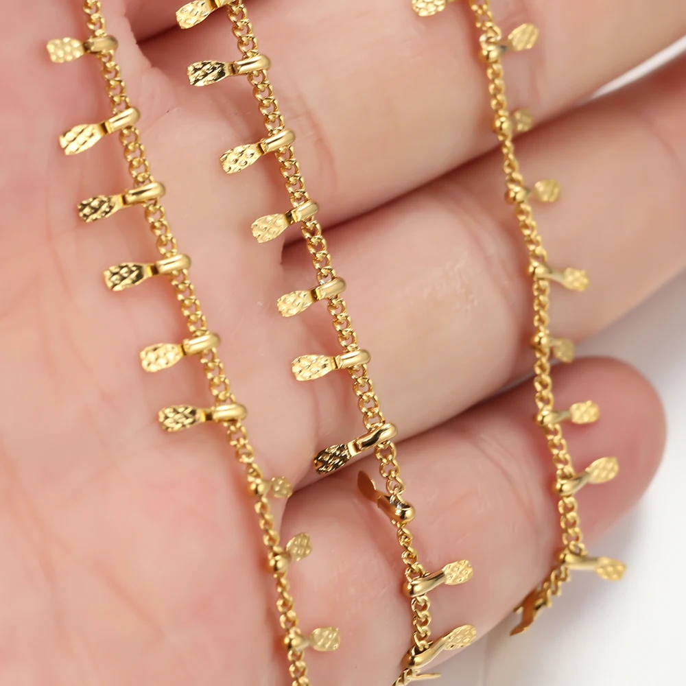 Semitree 1 метра цепочки из нержавеющей стали для ожерелья компоненты браслета DIY