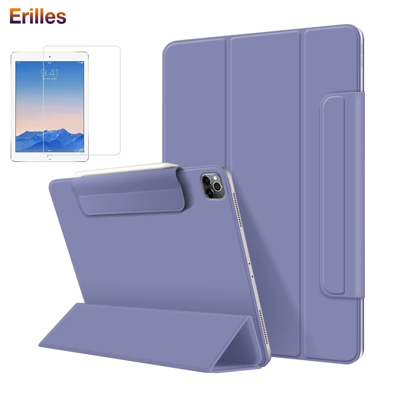 Чехол со стеклянной пленкой для iPad Pro 11 2020 2018 магнитный чехол с держателем