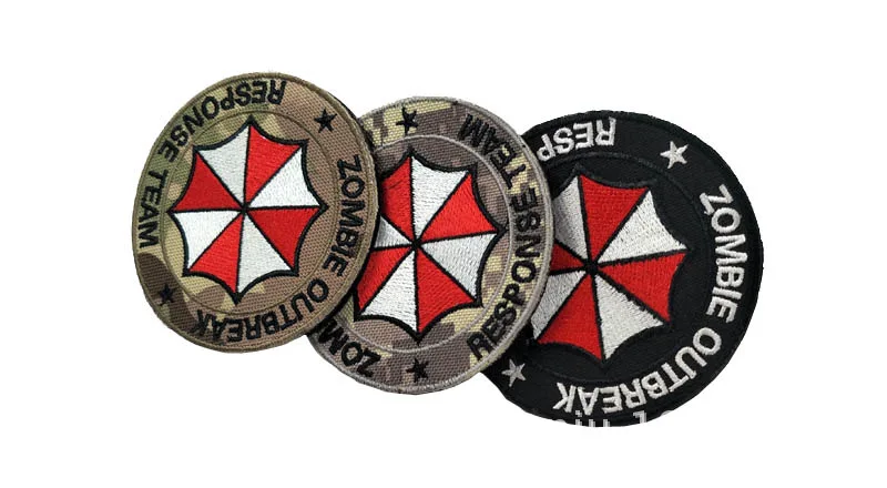 

embroidery HOOK&LOOP umbrella letter tactics patch army cartoon patches for bag hat badges applique patches for clothing DE-2478